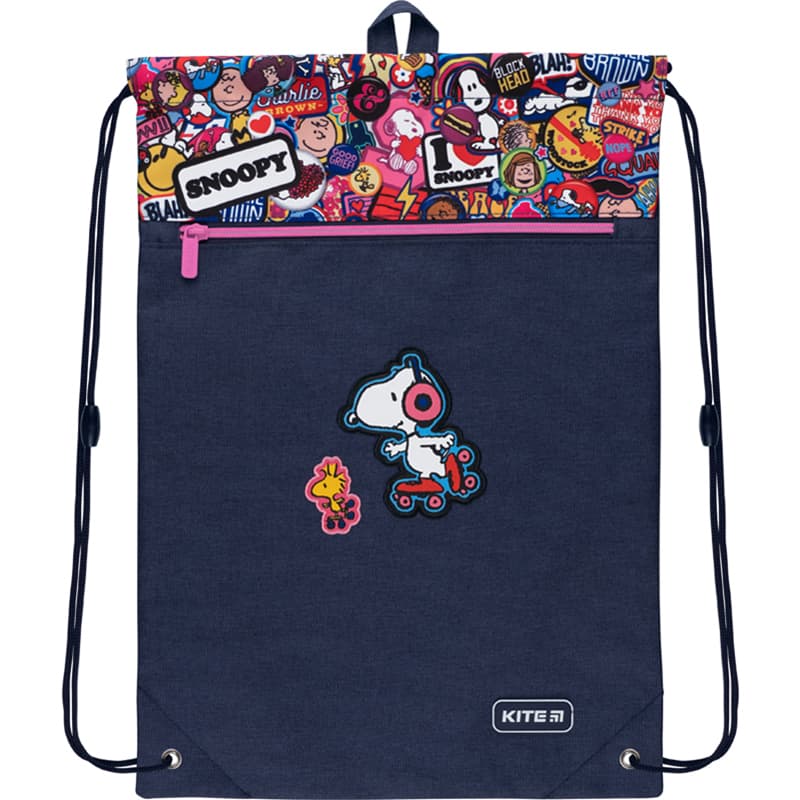 Сумка для взуття Kite з кишенею Snoopy №SN22-601M-1  