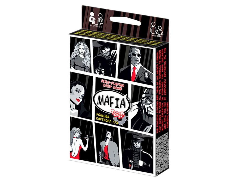 Игра "Мафия" укр/англ. №DTG52EN/DankoToys/(16)(32)