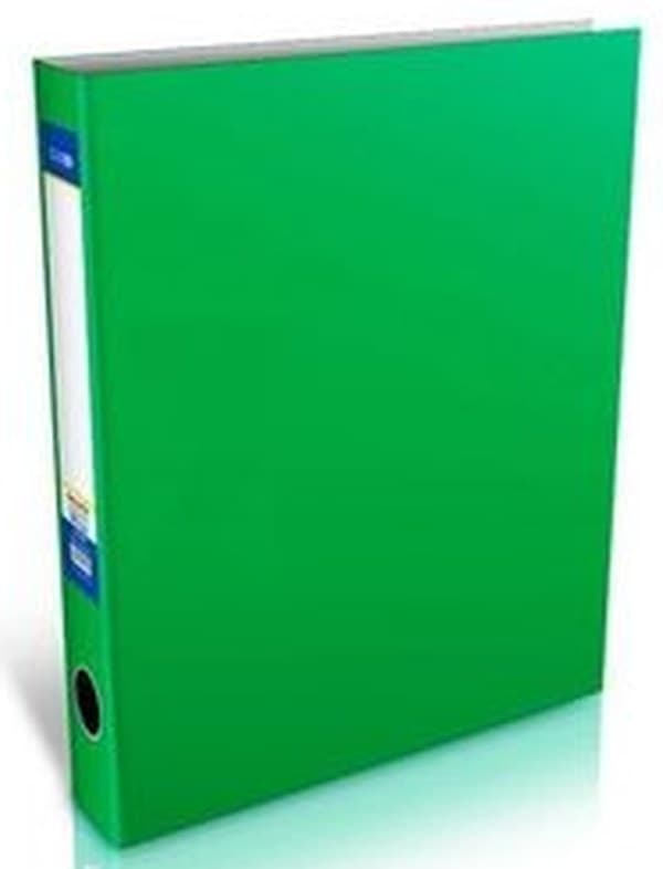 Папка-регистратор А4 "Economix" 5см №E30712-04 (зелёная) на 4-D кольцах(10)