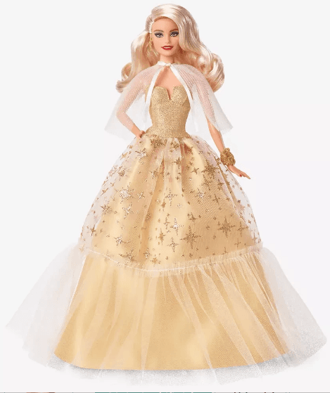 Лялька "святкова" в розкішній золотистій сукні №HJX04/Barbie/(3)