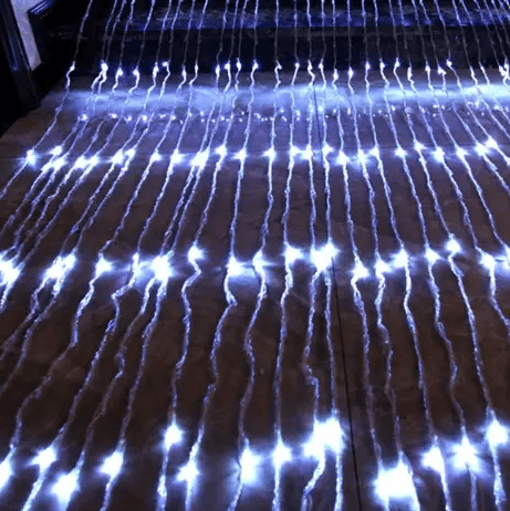 Гірлянда-водоспад електрич. 144LED білий,L-1,5 H-1,5м №1522-03(30)