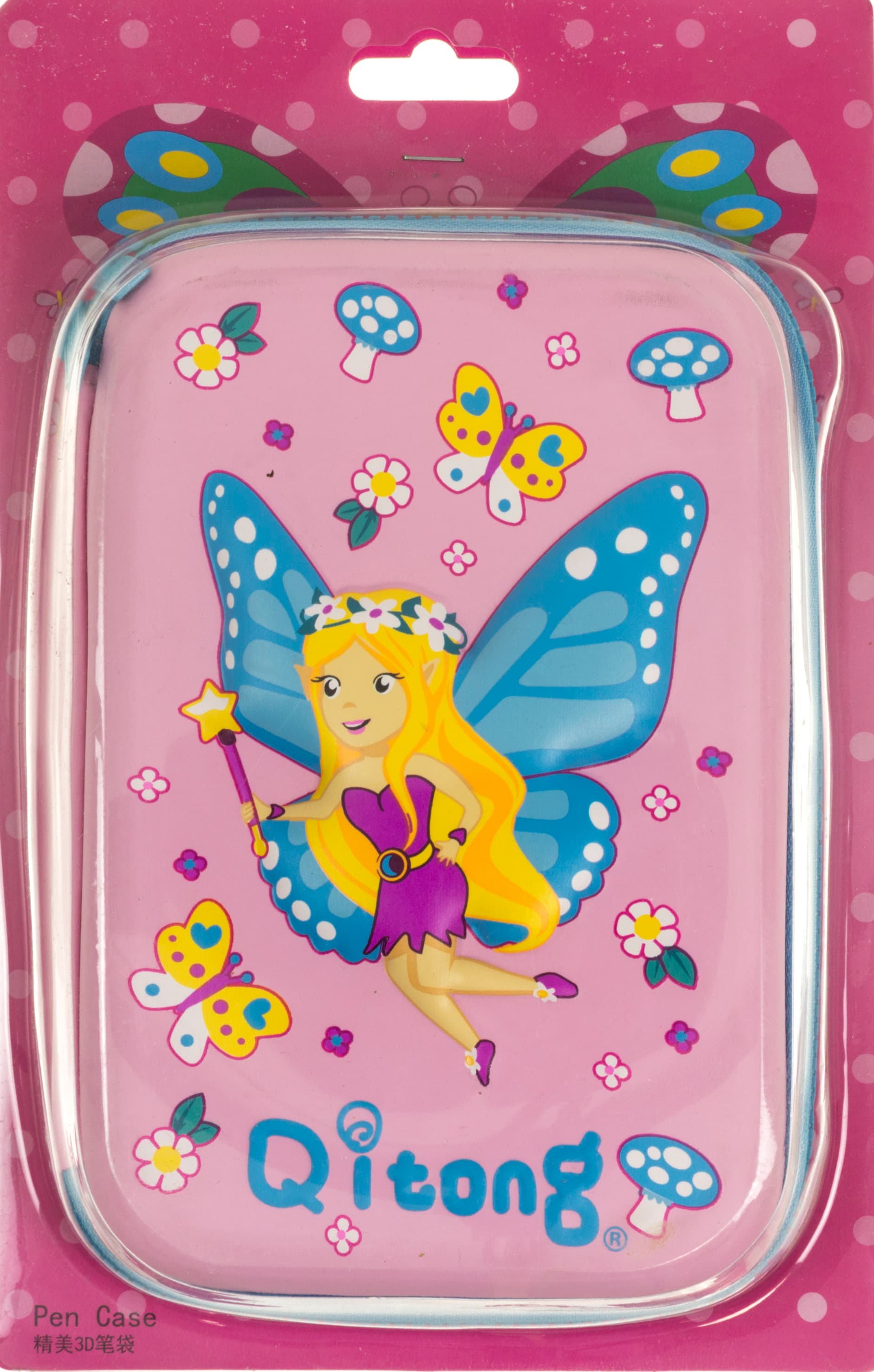 Пенал с тиснением 1от. №QT-5625-Pink(16)