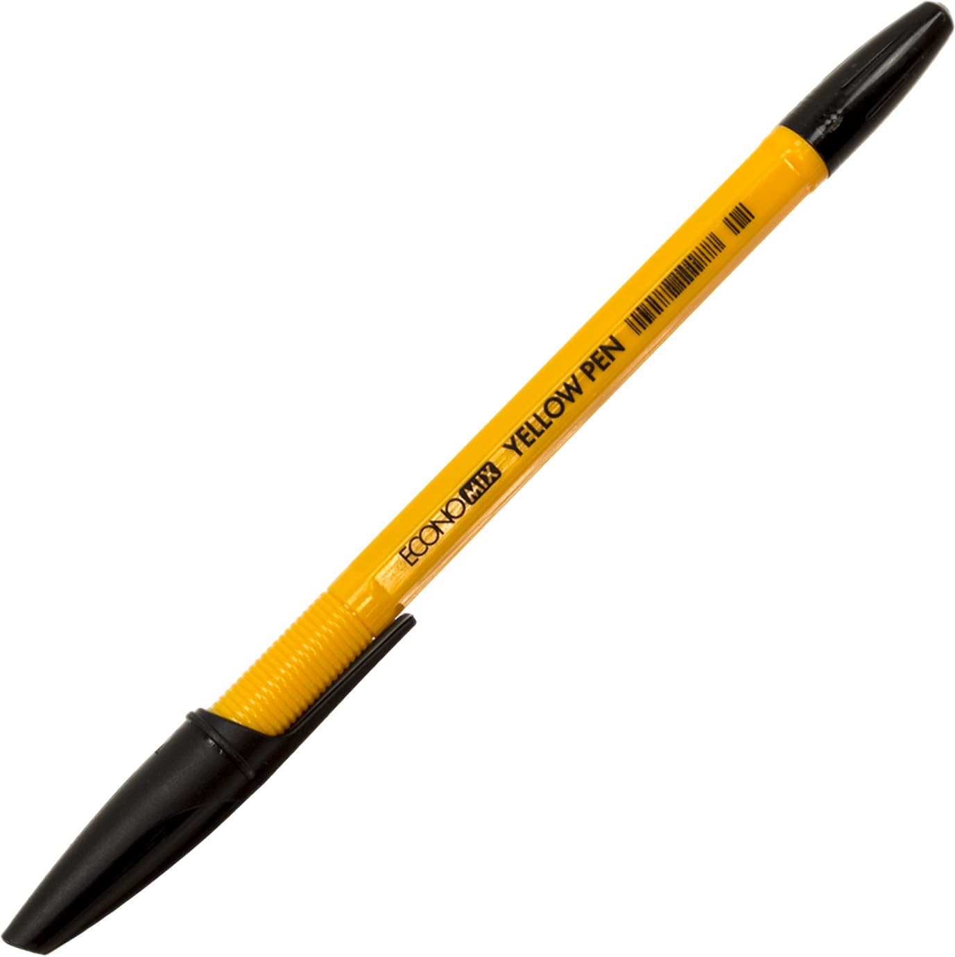 Ручка кульк. "Economix" №E10187-01 Yellow Pen 0,5мм чорна,корпус жовтий(50)(1000)