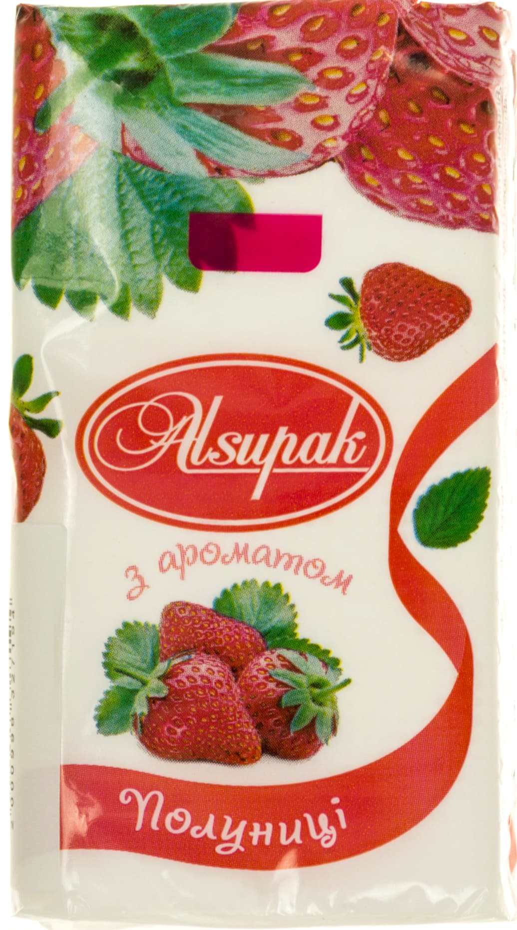 Платочки паперові "Alsupak" Полуниця(10)(160)
