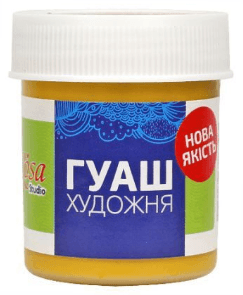 Гуашевая краска "Rosa Studio" жёлтая тёмная 40мл №323923(70)