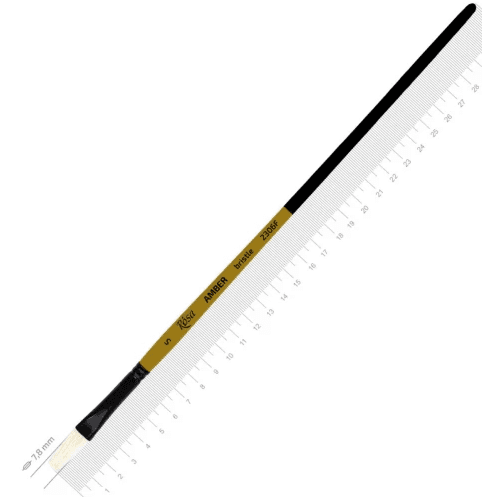 Пензлик худож. "Rosa" Amber щетина,плоска, довга ручка №5 №2306F05