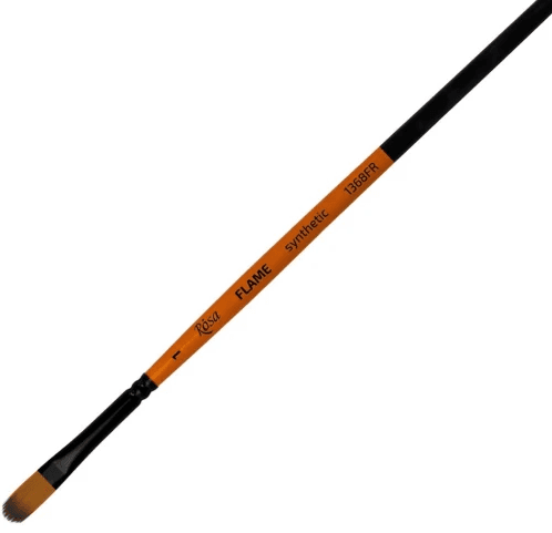 Пензлик худож. "Rosa" Flame синтетика,овальна, коротка ручка №1 №1368FR01