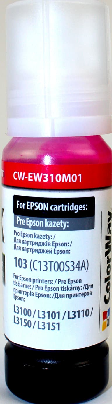 Чорнило ColorWay Epson L-3100/3110/3150/3151 series 70 мл magenta №EW310 M