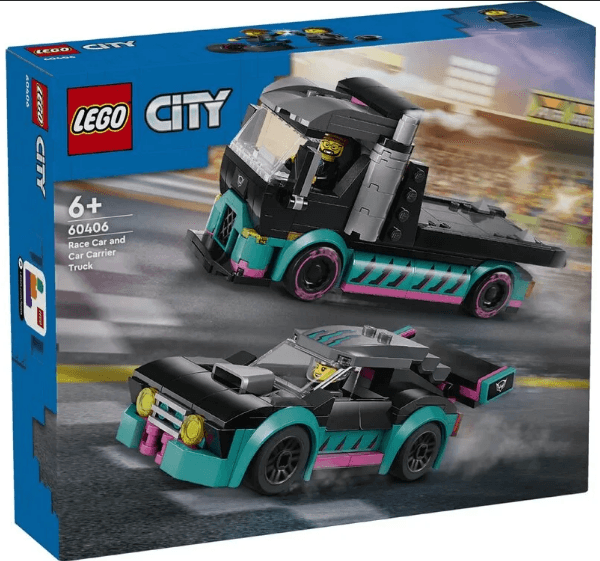 Конструктор "LEGO" City Автомобіль для перегонів й автовоз №60406(4)