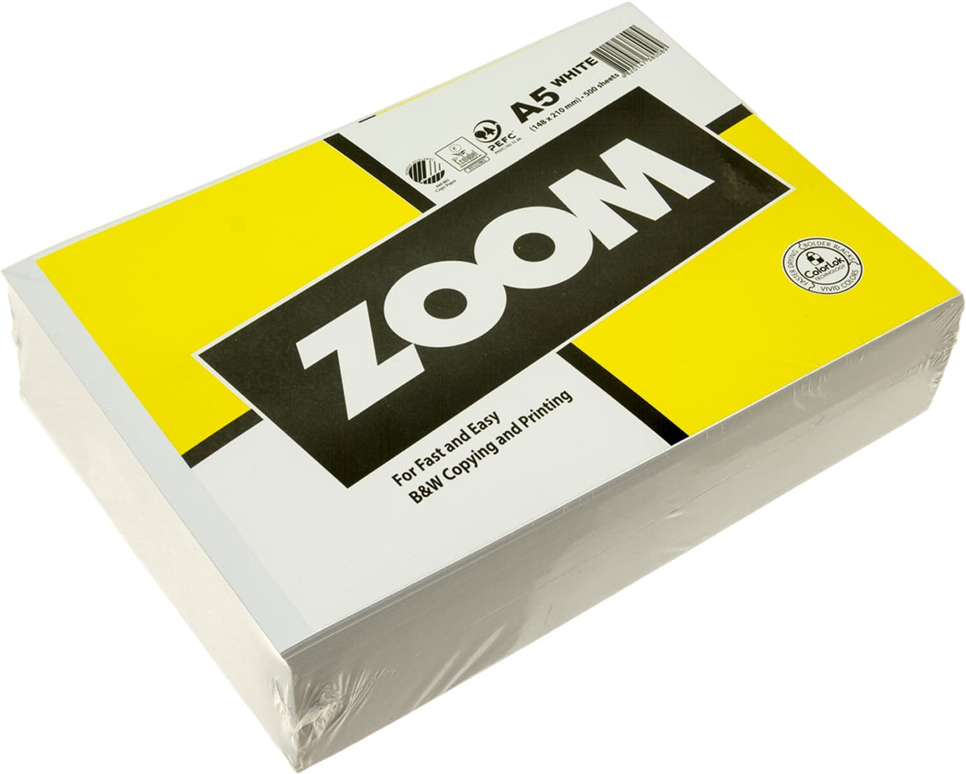 Бумага офисная A5 Zoom 80 г/м2 С (500 шт) (10)