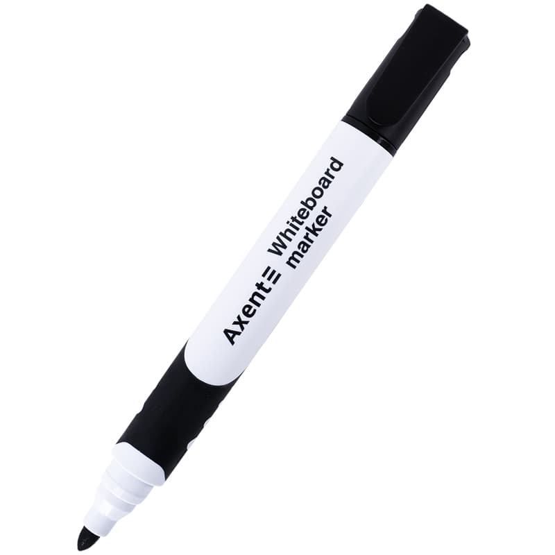 Маркер "Axent" №2552-01-A круг. Whiteboard Comfort Grip 2мм чёрный(12)(144)