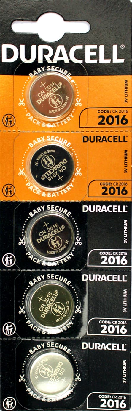 Батарейка Duracell CR2016/5bl(10)/1/