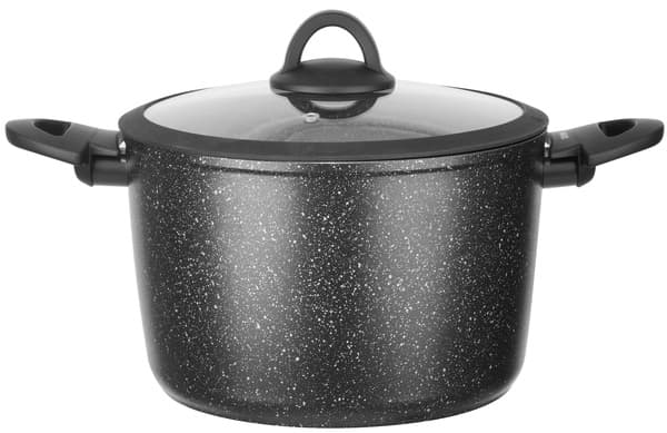 Каструля алюм. антиприг. покриття "Ringel Zira" 24см 6,3л з кришкою №RG-21006-24h(6)