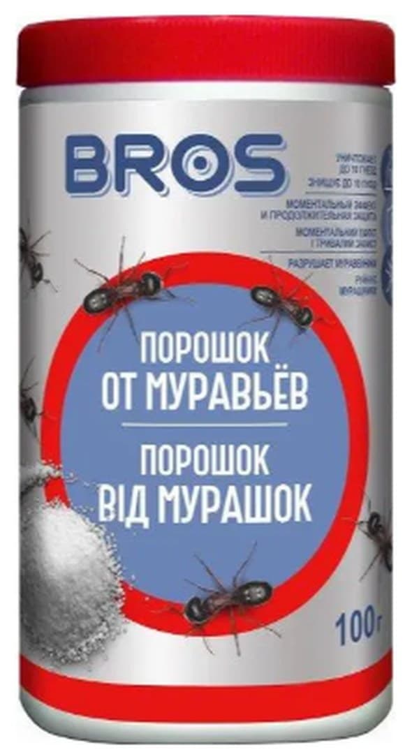 Порошок Bros от муравьёв 100гр №9198/1538(18)