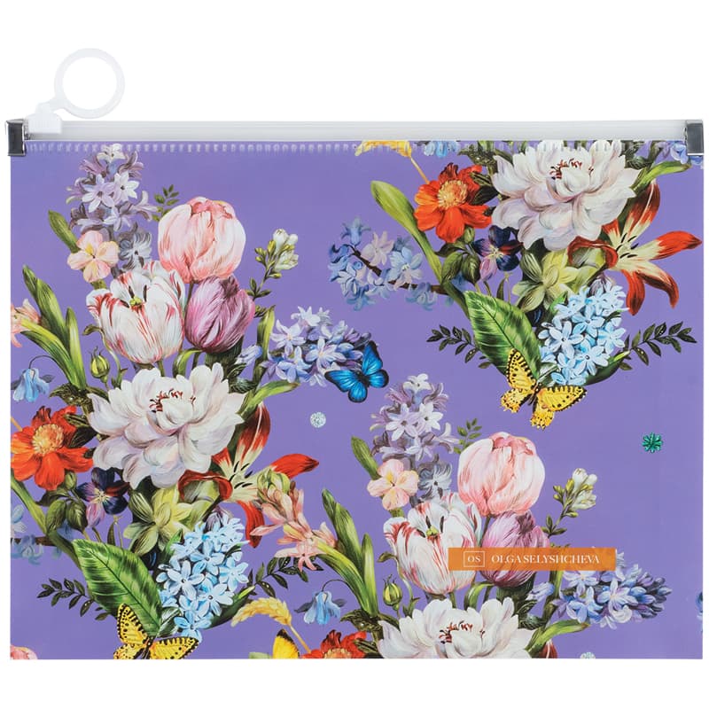 Папка "Axent" №1498-35-A OS Summer А5+ zip-lock,на блиск.(12)