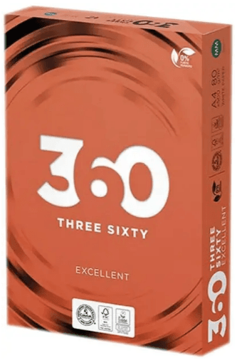 Бумага офисная А4 "360 Excellent" 80г/м2 A (500л)(5)(200)