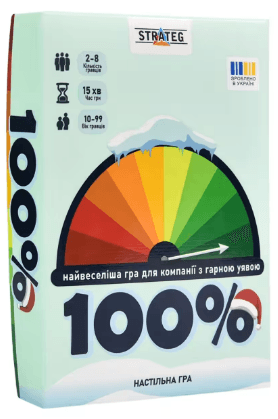Гра наст. "100%" укр. №30802/Strateg/(40)