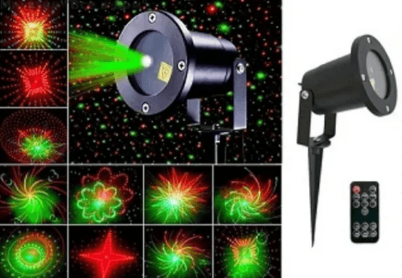 Проектор вуличний алюміній Waterproof Lazer зоряне небо, лазер red і green пульт