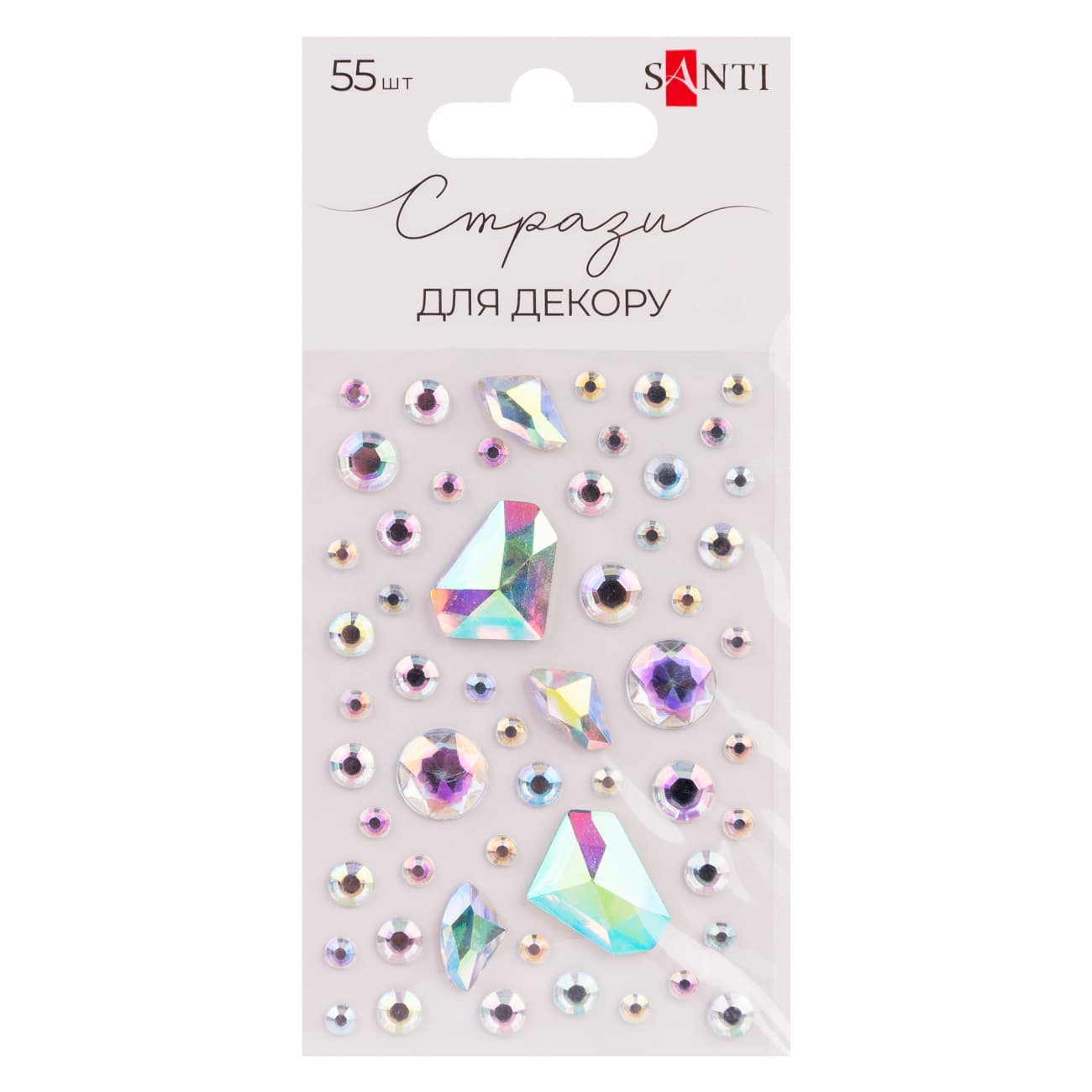 Стрази самокл. "Santi" "MIX" хамелеон №742993(12)