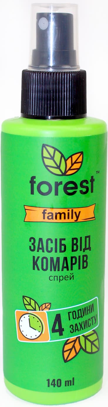Спрей-репеллент "Forest Family" от комаров 140мл №0778(24)