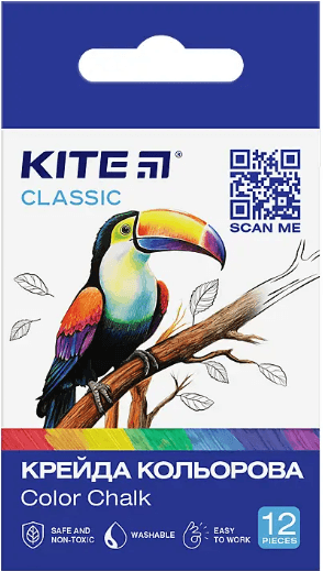 Мел цветн. "Kite" №K-075 12шт Classic(12)(288)