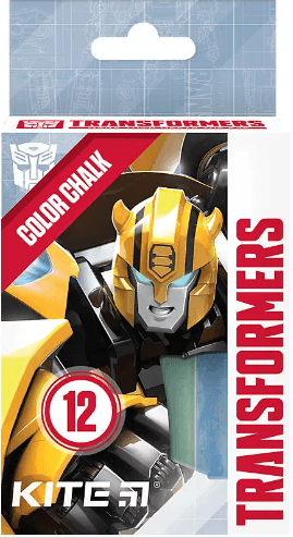 Мел цветн. "Kite" №TF24-075 12шт Transformers(12)(288)