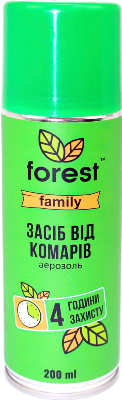 Аэрозоль "Forest Family" от комаров 200мл №0624