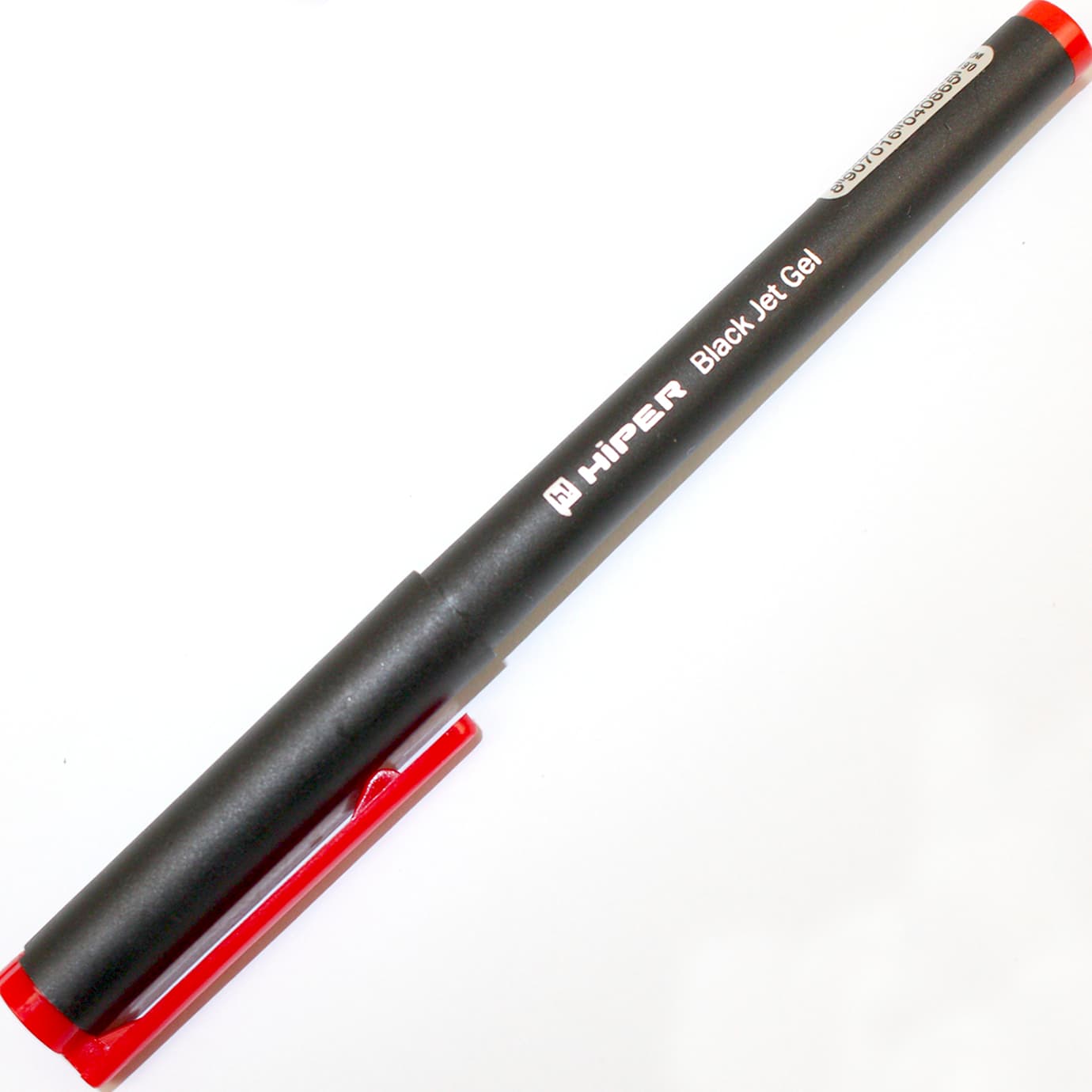 Ручка гел. "Hiper" №HG-155 Black Jet 1мм червона(10)(100)