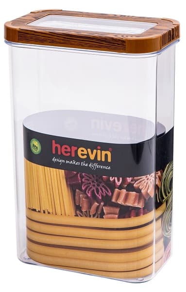 Контейнер для харч. прод. пласт. "Herevin Wood" Transparent Lid 2,5л №161208-003(12)