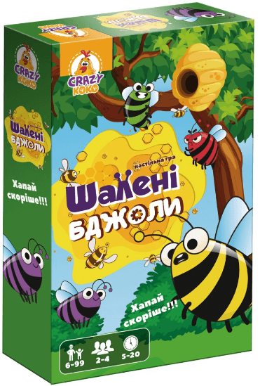 Гра наст. "Шалені бджоли" №VT8077-06