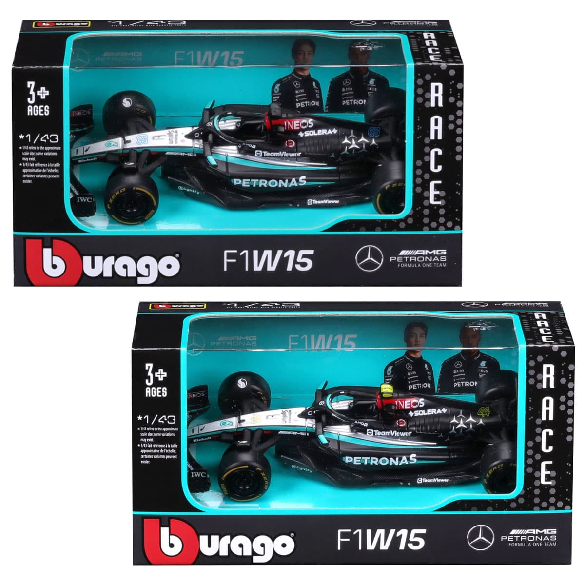 Автомодель "Bburago" Mercedes-Amg F1 W15 (1:43) №18-38208/КиддиСвит/