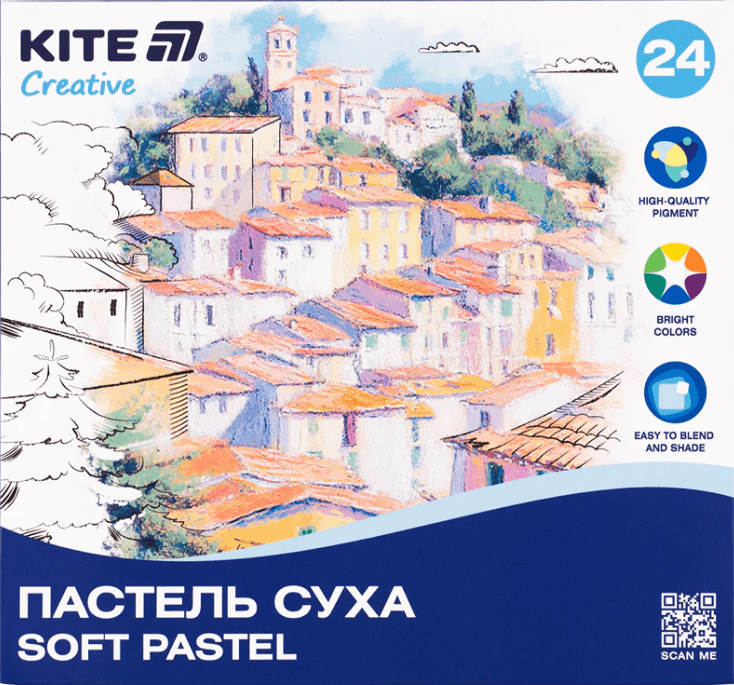Пастель сухая "Kite" №K-201-24 Creative 24цветн.(12)