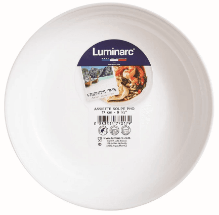 Блюдо скло "Luminark. Friends Time White" 17см №P6280(6)(12)
