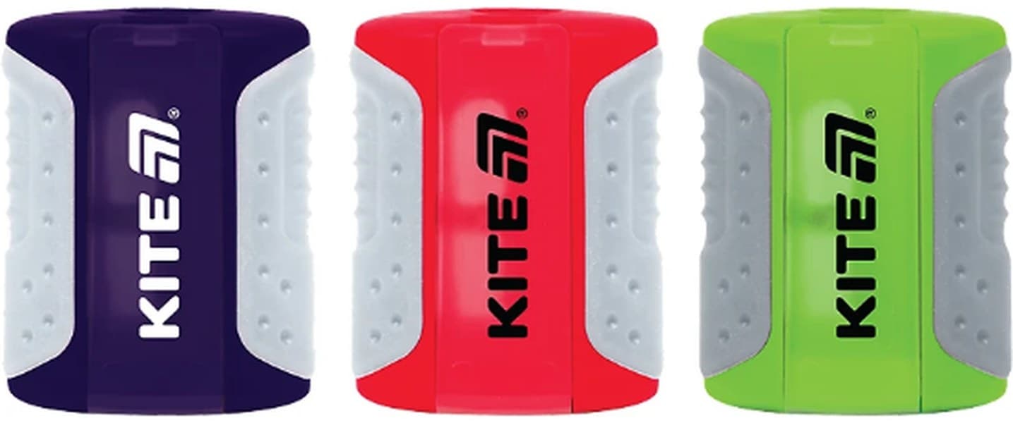 Точилка "Kite" №K25-370 Soft асорті,з конт.(24)