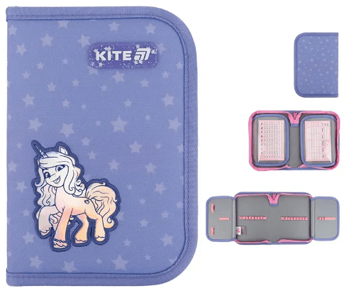 Пенал "Kite" My Little Pony 1отд.,б/н,с 2 отворотами №LP25-622(48)