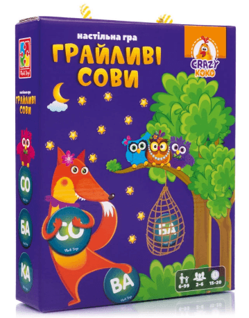 Гра наст. "Грайливі сови. Бачу слово!" №VT8033-08