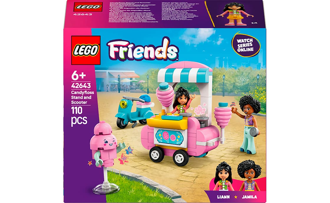 Конструктор "LEGO" Friends Ятка із солодкою ватою та скутер №42643