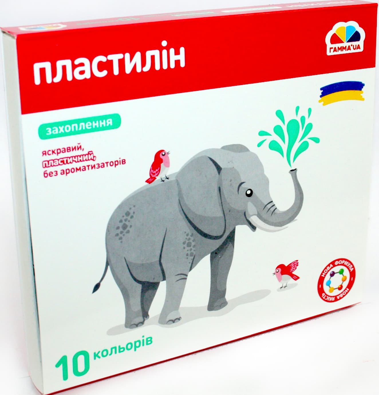 Пластилин 10 цветов 160 гр Увлечения, стек Гамма UA (24) №200311