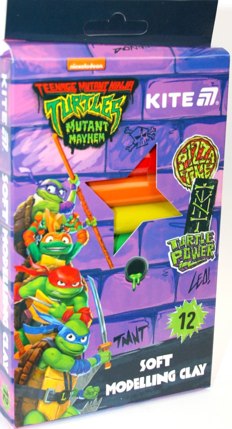 Пластилін "Kite" NT 12 кольор. 200гр воск. №NT25-086(1)(30)(60)