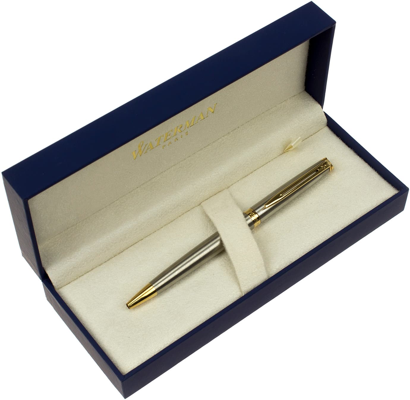 Ручка кулькова Waterman Hemisphere сталь з позолотою 22010