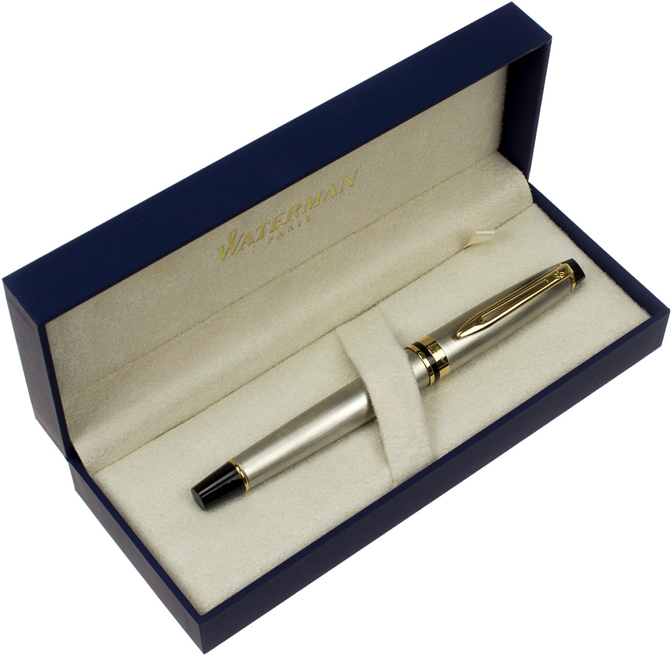 Ручка чорнильна Waterman Expert сталь з позолотою 10042