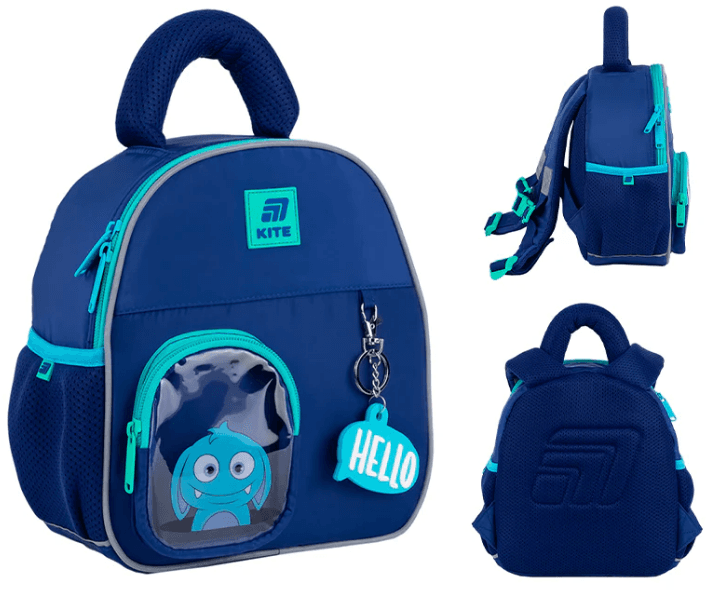 Рюкзак "Kite" Kids Hello Monster 1від.,3карм. №K25-2737XXS-3