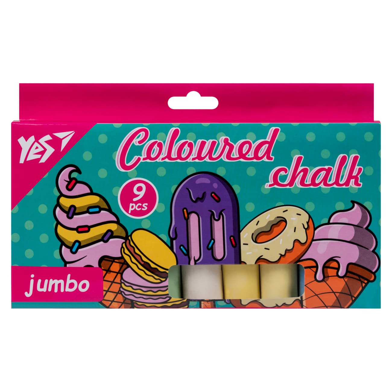 Мел цветн. "Yes" №400504 9шт Jumbo Sweet Cream(6)(48)