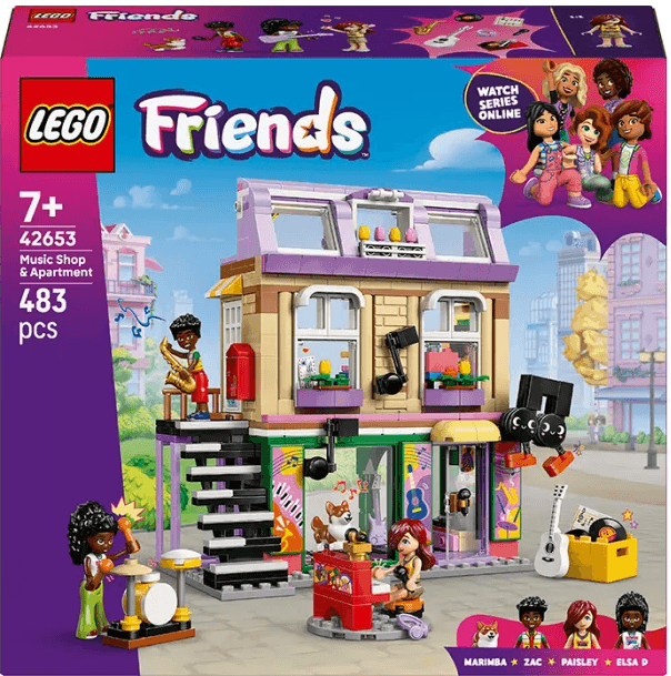 Конструктор "LEGO" Friends Музична крамниця і квартира №42653(3)