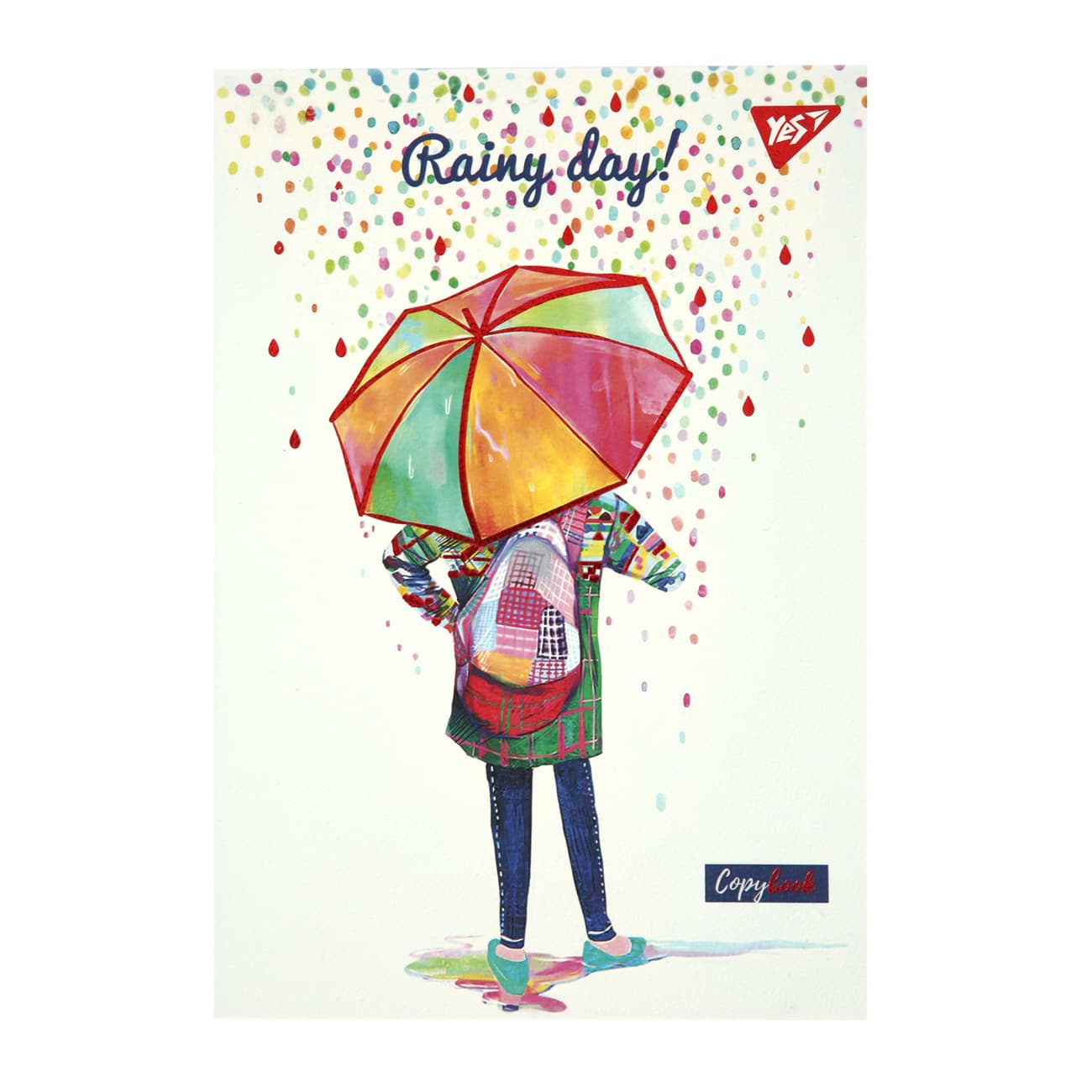 Блокнот А5 64л. клет. Rainy day интегр. №152071/Yes/(20)(40)
