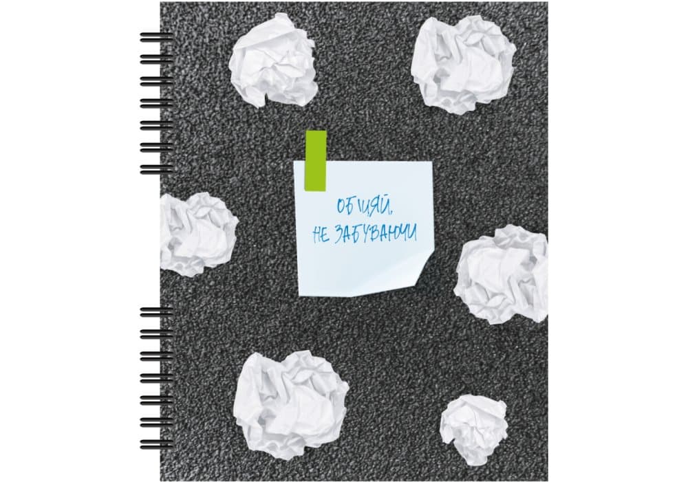 Блокнот пруж. В5 60л. клет. пласт. №O25927/Optima/(40)