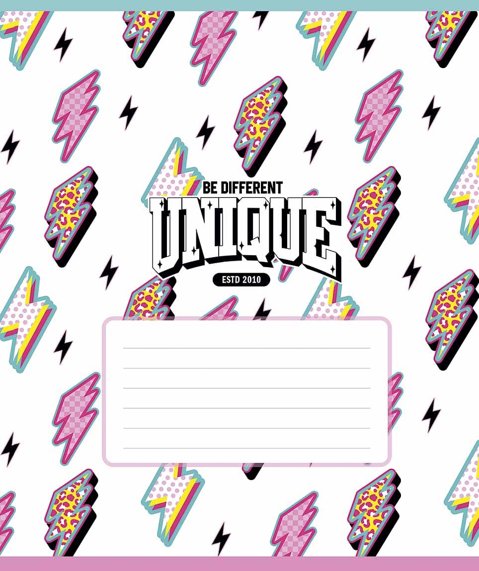 Зошит 18арк. кліт. Школярик "I'm unique" глітер №018-3527K(25)(250)