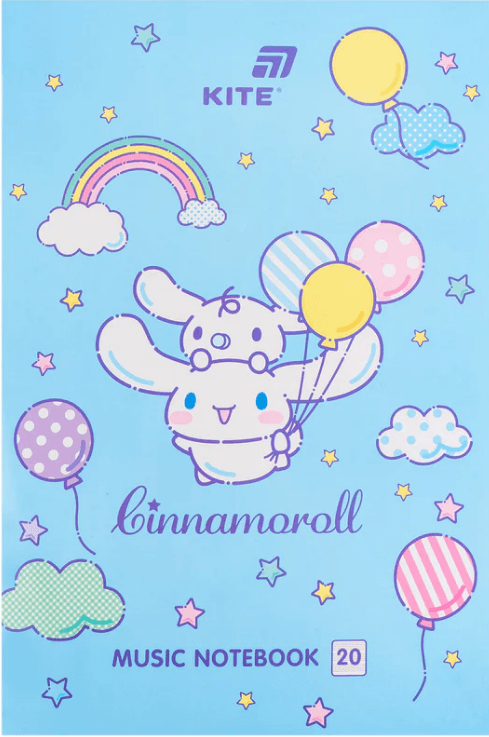 Нотная тетрадь А4 20л. Cinnamoroll №CR26-404/Kite/(10)
