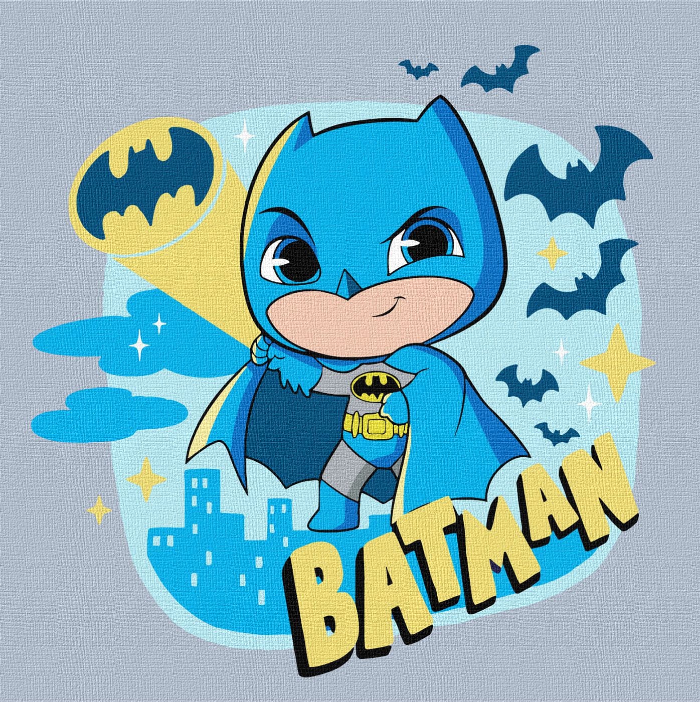 Картини по номерах акрил. для дітей "Batman: Герой темряви" 25х25см №KHO1342/Ідейка/