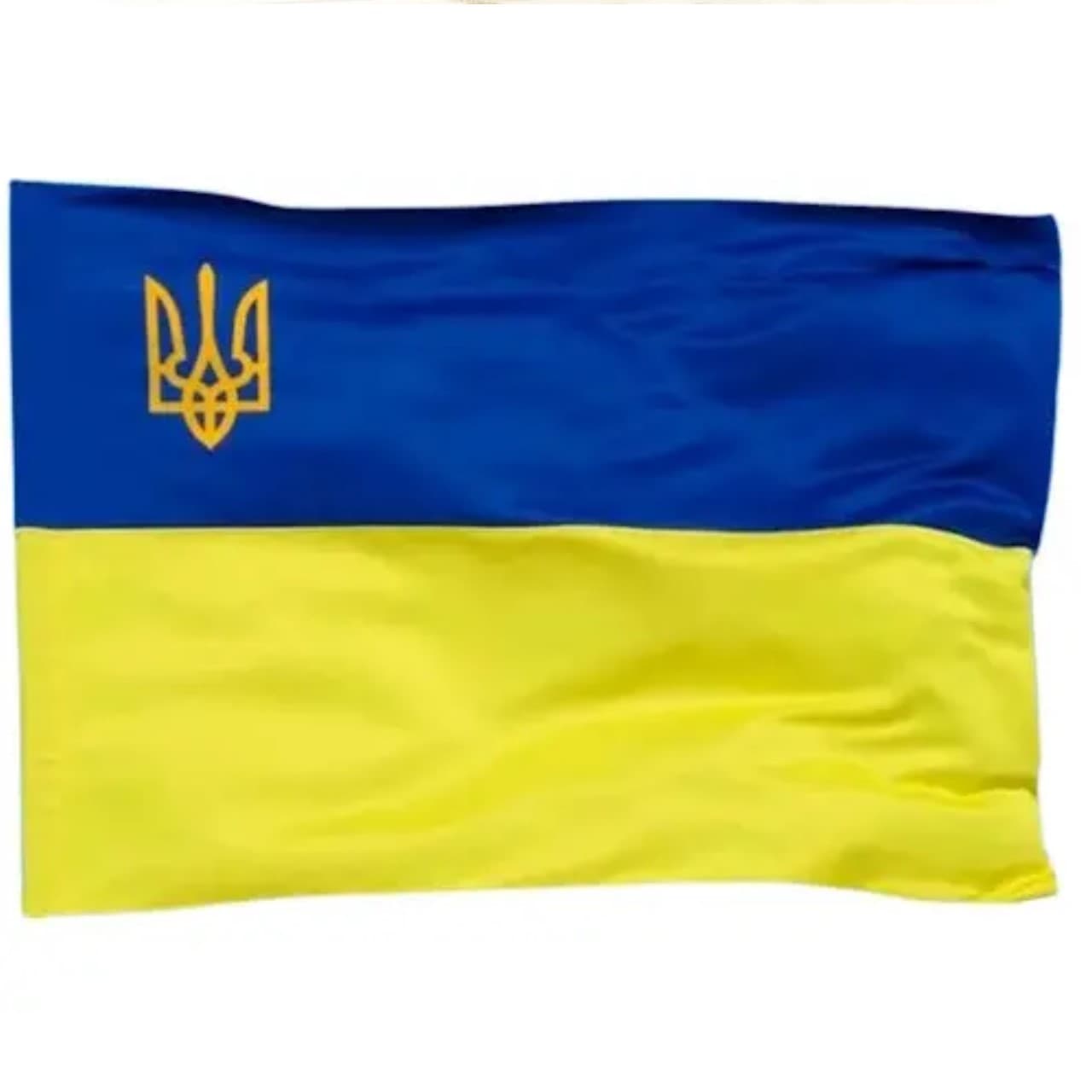 Флаг Украина трезубец, габардин 140х90см №782005(5)(75)